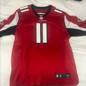 Nike Red Falcons Jersey with Black and White Details